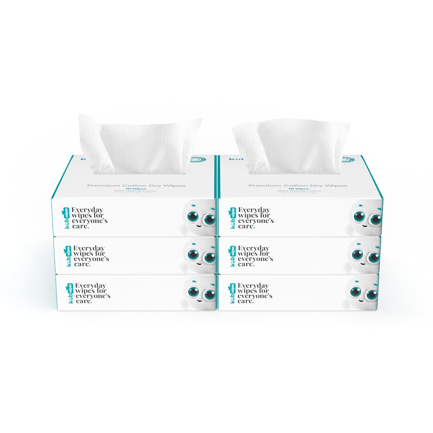 MiniBox Wipes de algodón 100% natural. Toallitas perfectas para el cuidado facial.